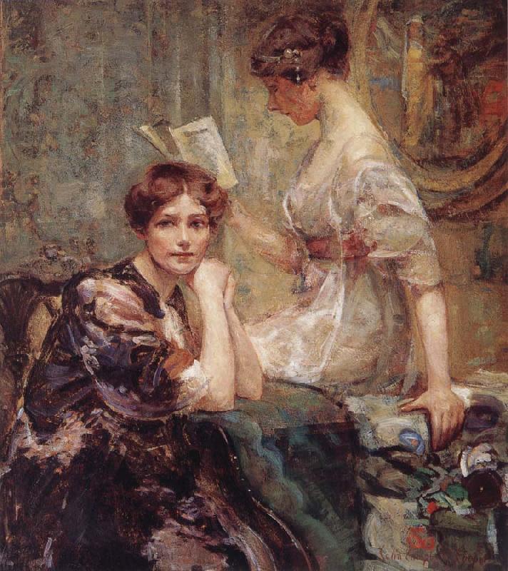 Colin Campbell Cooper Two Women Germany oil painting art